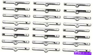 �N���[���J�o�[ �g�����X�_�b�v9641�o���u�J�o�[�z�[���h�_�E���^�u�Z�b�g4 6�p�b�N�̃N�����Z�b�g Trans Dapt 9641 Valve Cover Hold Down Tab Set Chrome Set of 4 6 PACK�y���s�A���i�z