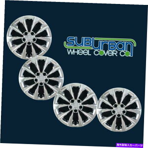 N[Jo[ 2015-2017g^JX^C514-16C 16 "NnuLbvzC[Jo[Zbg/4 2015-2017 Toyota Camry LE Style # 514-16C 16" Chrome Hubcaps Wheel Covers SET/4