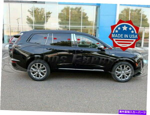 クロームカバー 2019-2021 Cadillac XT6 14PC CHROME PILLAR POSTステンレススチールトリムドアカバー 2019-2021 Cadillac XT6 14Pc Chrome Pillar Post Stainless Steel Trim Door Cover