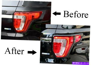 �N���[���J�o�[ Ford Explorer 2016 2017 2018 For Ford Explorer��2PCS 2Pcs For Ford Explorer 2016 2017 2018 Glossy black Rear Taillamp Light Covers�y���s�A���i�z