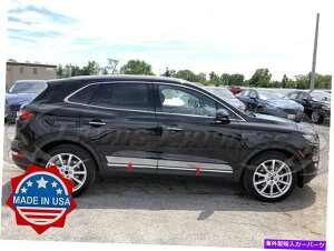 �N���[���J�o�[ 2015-2020�����J�[��MKC�{�f�B�T�C�h���b�J�[�p�l���g�����J�o�[4PC 3 BBL 2015-2020 Lincoln MKC Body Side Molding Rocker Panel Trim Cover 4Pc 3 BBL�y���s�A���i�z