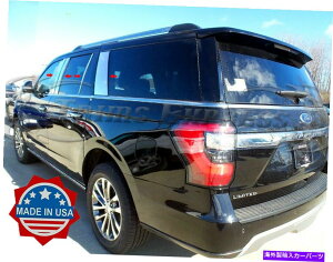 N[Jo[ 2018-2021 Ford Expedition 8PC Chrome Pillar Post TrimXeXX`[hAJo[ 2018-2021 Ford Expedition 8Pc Chrome Pillar Post Trim Stainless Steel Door Cover