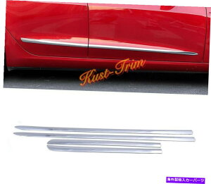 N[Jo[ ABSN[J[TChhA{fBJo[[fBOg *eXf3 2017-2020p4x ABS Chrome Car Side Door Body Cover Molding Trim *4X For Tesla Model 3 2017-2020