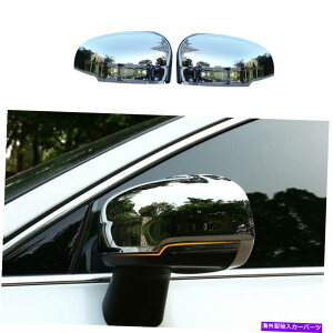 N[Jo[ {{XC60 2018-2021uCgNAr[TCh~[Jo[g2PCSɓKĂ܂ Fit For Volvo XC60 2018-2021 Bright Chrome Rear View Side Mirror Cover Trim 2PCS