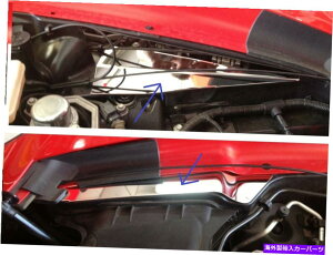 クロームカバー CORVETTE C7 2014-2019 2PCステンレスインナーフェンダーカバークロムエンジンパーツ Fits Corvette C7 2014-2019 2Pc Stainless INNER FENDER COVERS chrome engine parts