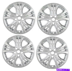 �N���[���J�o�[ �V����2014-2015�V�{���[�C���p��18 �����z�C�[���N�����n�u�L���b�v�J�o�[�X�L���Z�b�g NEW 2014-2015 Chevrolet IMPALA 18 Alloy Wheel Chrome Hubcaps Covers Skin SET�y���s�A���i�z