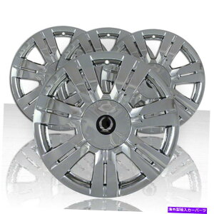 �N���[���J�o�[ 10-14�L���f���b�NSRX�W��/�ґ�̂��߂�4��18�C���`�N�����z�C�[���X�L���J�o�[�̃Z�b�g Set of Four 18 Chrome Wheel Skin Covers for 10-14 Cadillac SRX Standard/Luxury�y���s�A���i�z