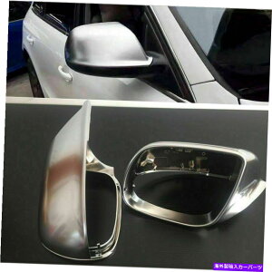 N[Jo[ 2PCSVo[ABSNTChr[~[LbvAEfBQ7 11+̃Jo[ 2pcs Silver ABS Chrome Side View Mirrors Replacement Caps Cover For Audi Q7 11+