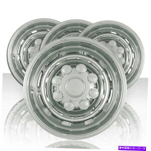 N[Jo[ 2003-2011 Dodge RAM 2500/3500417C`Chrome ABSzC[XLJo[̃Zbg Set of Four 17" Chrome ABS Wheel Skin Covers for 2003-2011 Dodge RAM 2500/3500