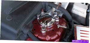 �N���[���J�o�[ �V���b�N�^���[�h�[����2015-2020�t�H�[�h�}�X�^���O��5p���J�o�[���܂�[�X�e�����X�|/�N����] Shock Tower Dome Covers 5p for 2015-2020 Ford Mustang [Stainless Steel/Chrome]�y���s�A���i�z