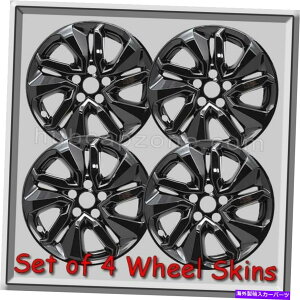 N[Jo[ 2019-2020ubNz_AR[hzC[XLubN17 "NzC[Jo[ 2019-2020 Black Honda Accord Wheel Skins Black 17" Hubcaps Chrome Wheel Covers