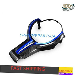 �N���[���J�o�[ �J�[�{���t�@�C�o�[�X�e�A�����O�z�C�[���g����BMW�Z���GM F82 M4 2014-2018�̌��� Carbon Fiber Steering Wheel Trim Replace For BMW serie M F82 M4 2014-2018�y���s�A���i�z