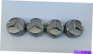 N[Jo[ ZfX0004000900OVo[Z^[Lbvw/NX^[OEM 4Zbg MERCEDES 0004000900 RAISED SILVER CENTER CAP W/ CHROME STAR OEM 4 SET