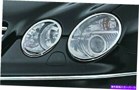 クロームカバー 1999-2005メルセデスCLクラスW215 CL500 CL600ヘッドランプクロムリムリングトリム 1999-2005 for Mercedes CL Class W215 CL500 CL600 Head Lamp Chrome Rim Ring Trims