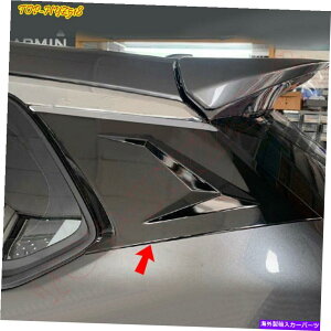 N[Jo[ g^J[NX2022N +ubNGNXeADs[AJo[gp For Toyota Corolla Cross 2022 Chrome + Black Exterior D-Pillar Rear Cover Trim