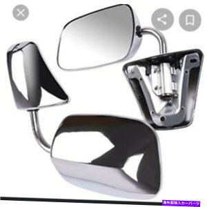 US~[ N}jATChr[~[1973-86V{[GMCgbNLHRHyAZbg Chrome Manual Side View Mirrors LH & RH Pair Set For 1973-86 Chevy GMC Truck