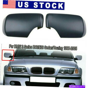 US~[ }bgubNyATChr[~[BMW E39 E46 M3 1996-2005̃nEWOJo[ Matte Black Pair Side View Mirror Covers Housing For BMW E39 E46 M3 1996-2005