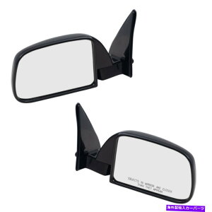US~[ 89-95g^sbNAbvp̐VyAZbg}jATCh~[ZC}EgAZu New Pair Set Manual Side Mirror Sail Mounted Assembly for 89-95 Toyota Pickup