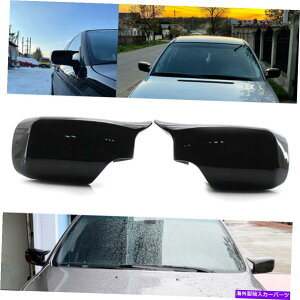 US~[ 2x MX^COXubNhATCh~[BMW E46 4DOOR 1998-2005̃LbvJo[ 2X M Style Gloss Black Door Side Mirror Covers Cap For BMW E46 4Door 1998-2005