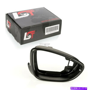 US~[ VW EOS 1F7 1F8 2008-2015̂߂̃t[GNXeA~[Ap[`OubNE Frame Exterior Mirror Aperture Ring Black Right for VW EOS 1F7 1F8 2008-2015