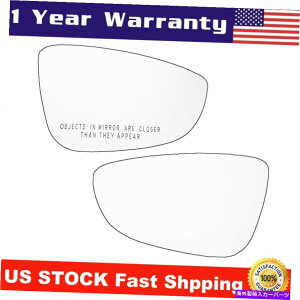 US~[ 09-17 VW CC EOS 16-18 Passat̃~[KXEq̃hCo[TCh Mirror Glass Right Passenger & Left Driver Side For 09-17 VW CC EOS 16-18 Passat