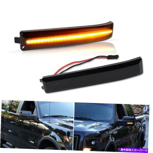 US~[ LEDTCh~[}[J[CgtH[hF150 09-14p̐M˃v^[ LED Side Mirror Marker Lights Turn Signal Reflector Lamps For Ford F150 09-14