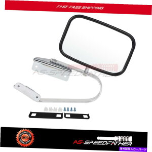 USミラー 80-96のマニュアルステンレスサイドミラーフォードブロンコエクスプローラーレンジャーF100 F150 1PC Manual Stainless Side Mirror For 80-96 Ford Bronco Explorer Ranger F100 F150 1pc