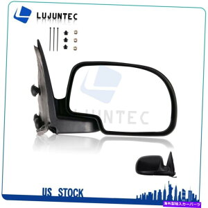 US~[ 1999-07̃Vo[hVG1500 2500HD 3500}jAtH[hubNRHTCh~[ For 1999-07 Silverado Sierra 1500 2500HD 3500 Manual Fold Black RH Side Mirror