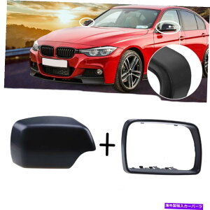US~[ }bgubNE㕔r[~[Jo[Lbv + BMW X5 E53 1999-2006̃t[ Matte Black Right Rear View Mirror Cover Cap + Frame For BMW X5 E53 1999-2006