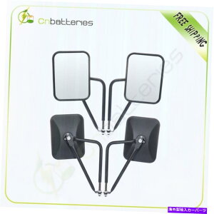 US�~���[ 1997-17��LH+RH�T�C�h LH+RH Side For 1997-17 Jeep Wrangler TJ JK JKU CJ Door-less Shake-proof Mirrors�y���s�A���i�z