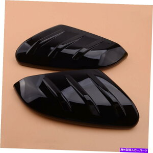 US~[ 2PCSOXubNTChhAobN~[Jo[gz_VrbNɃtBbg 2pcs Gloss Black Side Door Rearview Mirror Cover Trim Decor Fit for Honda Civic