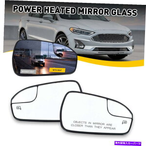 US�~���[ 1PAIR POWER���M�~���[�K���X�� +�t�H�[�h�t���[�W����2013-2020�̉E�� 1Pair Power Heated Mirror Glass Left + Right Side For Ford Fusion 2013-2020 New�y���s�A���i�z
