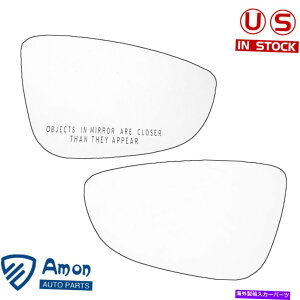 US~[ 09-17 VW CC EOS 16-18 Passat̃~[KXEq̃hCo[TCh Mirror Glass Right Passenger & Left Driver Side For 09-17 VW CC EOS 16-18 Passat