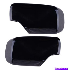 US~[ 1yATChAr[~[Jo[LbvgBMW 3V[YE46p̌̂ubNtBbg 1Pair Side Rear View Mirror Cover Cap Trim Glossy Black Fit For BMW 3 Series E46