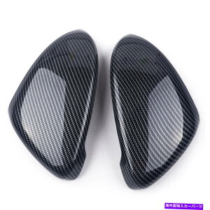 US~[ J[{t@Co[+ETCh~[Jo[gVWSt7MK7 14-18ɓKĂ܂ Carbon Fiber Left+Right Side Mirror Cover Trim Fit For VW Golf 7 MK7 14-18