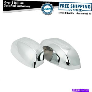 US~[ Vo[hVGgbNp̃NTChr[~[LbvƉEyAZbg Chrome Side View Mirror Caps Left & Right Pair Set for Silverado Sierra Truck