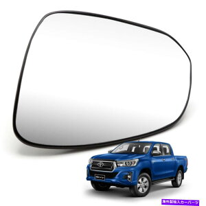 US�~���[ �E���T�C�h�~���[�K���X +�g���^�n�C���b�N�X�����HSR5 2015 2019�̃x�[�X�u���b�N Right Wing Side Mirror Glass + Base Black For Toyota Hilux Revo SR5 2015 2019