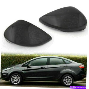 US�~���[ 1�y�A�J�[�o�b�N�r���[�T�C�h�~���[�J�o�[�L�b�g�t�B�b�g�t�B�G�X�^2009-2015�O���X�u���b�NFG 1Pair Car Rearview Side Mirror Cover Kit Fitd Fiesta 2009-2015 Gloss Black FG