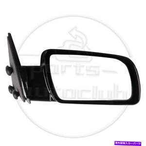 US~[ 1988-98 GMCV{[sbNAbvgbNTChr[~[}jAtH[hubN̏q Passenger For 1988-98 GMC Chevy Pickup Truck Side View Mirror Manual Fold Black