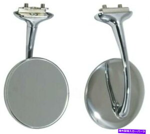 US~[ 4 "r̔`Ǒ㕔r[hAt[zbgXg[gbgbhPR 4" Long Arm Peep Mirror Outside Side Rear View Door Frame Hot Street Rat Rod Pr
