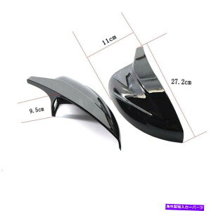 US~[ AEfBA3 S3 2014-2020p̃OXubNTCh~[Jo[Lbvt[AVXg Gloss Black Side Mirror Cover Caps For Audi A3 S3 2014-2020 With Lane Assist