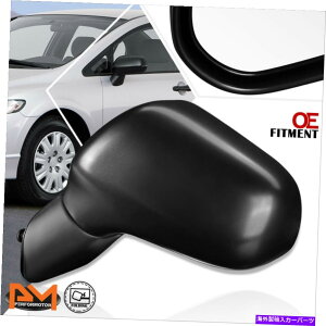 US~[ 06-11z_VrbN4DR OEX^C}jATChAr[hA~[̍ For 06-11 Honda Civic 4Dr OE Style Manual Adjust Side Rear View Door Mirror Left