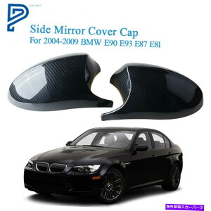 US~[ 2004-2009 BMW E90 E93 E87 E81J[{t@Co[M3X^C̃TCh~[Jo[Lbv Side Mirror Cover Cap For 2004-2009 BMW E90 E93 E87 E81 Carbon Fiber M3 Style