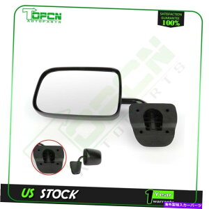 US~[ 1994-1996_bW@/tTCYubN55154969̎蓮tH[hLHTCh~[ Manual Fold LH Side Mirror For 1994-1996 Dodge Van/Fullsize Black 55154969