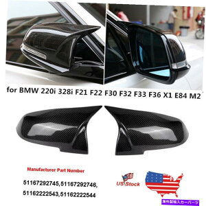 US~[ BMW M3X^CF20 F34 F36 LH+RH̃J[{t@Co[TCh~[Lbv~[Jo[ Carbon Fiber Side Mirror Cap Mirror Cover for BMW M3 Style F20 F30 F34 F36 LH+RH