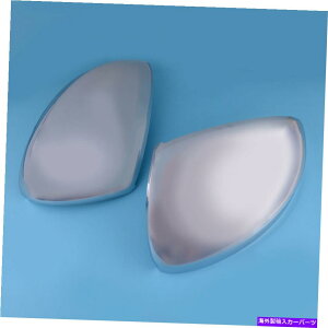 US~[ 2PCSVo[TChobN~[Jo[gVWeBOA2018 20192ɃtBbg 2pcs Silver Side Rearview Mirror Cover Trim Fit For VW Tiguan 2018 2019 2nd Gen