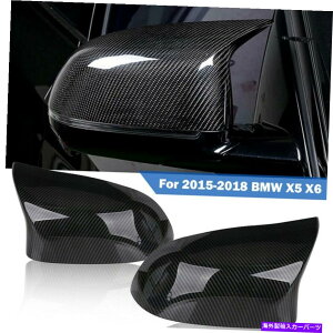 US~[ J[{t@Co[TCh~[Jo[LbvBMW X5 F15 X6 F16 28I 35I 14 -18̃X^CMX^C Carbon Fiber Side Mirror Cover Caps M Style for BMW X5 F15 X6 F16 28i 35i 14 -18