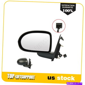 US~[ 2007-2010W[vRpXubN}jAtH[hLHhCo[TChr[~[̃p[ Power For 2007-2010 Jeep Compass Black Manual Fold LH Driver Side View Mirror