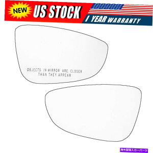 USミラー 09-17 VW CC EOS 16-18 Passatの右旅客&左ドライバーサイドミラーガラス Right Passenger & Left Driver Side Mirror Glass For 09-17 VW CC EOS 16-18 Passat
