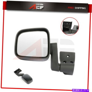 US~[ 2003-06W[vO[TJETCh~[ubN̎蓮֐}jAtH[h Manual Function Manual Fold For 2003-06 Jeep Wrangler TJ Right Side Mirror Black